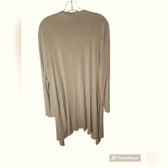 Context women's lightweight long-sleeved open front cardigan colour tan size XL - Picture 2 of 5